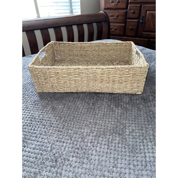 Square Nesting Wicker Baskets with Handle - Picture 8 of 14